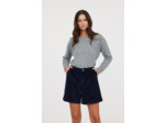 Short en velours grosses côtes, plis devant