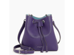 Mini sac seau Louise en cuir grainé