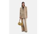 Veste de costume simple croisure 2 boutons beige-brown
