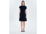 Robe courte en maille nocturne