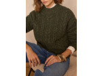 Pull BRANDON en laine à torsades