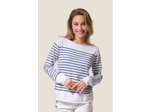 Pull femme rayé col bateau en viscose - Sollange