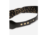 Ceinture en cuir avec gros noeud black