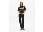 T-shirt manches courtes printe black washed