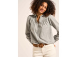 Chemisier en coton avec petites broderies anglaises