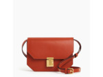 Petit sac bandoulière Rose en cuir lisse