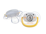 2 Tétines physio phosphorescentes jaune 0/6 m  Jaune