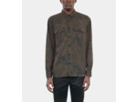 Chemise imprimé fleuri dark brown