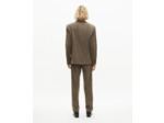 Veste de costume à rayures marron brown