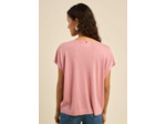 Pull oversize à col V et manches courtes