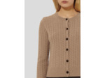 Cardigan Gaspard Noisette en Laine Merinos Extrafine