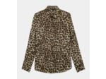 Chemise en soie léopard leopard