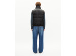 Doudoune sans manches col effet fourrure noire black