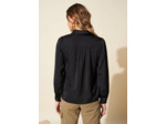 Blouse satiné à col tunisien