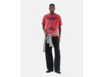 T-shirt manches courtes avec print devant red / burgundy