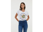 T-shirt square fit manches courtes avec graphisme placé « Oranges »