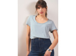 Tee-shirt col danseuse en coton modal