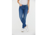 Denim slim fit effet push up , jambes ajustées, taille medium haute