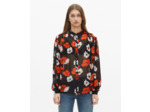 Chemise ample imprimé fleuri noire black