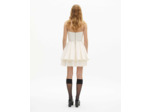 Robe courte bustier ecru