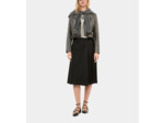 Blouson clouté en cuir noir black