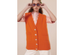 Gilet Ginny Orange en Laine