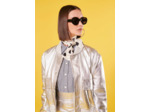 Veste Valma Argent en Cuir