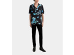 Chemise A Manches Courtes Col Classique black blue