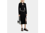 Robe Longue Et Decoupe Goutte black
