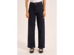 Jean large taille haute sans coutures