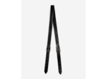 Bandoulière sac amelia en cuir craquelé noire black