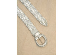 Ceinture tressée en cuir
