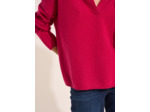Pull ample en cachemire avec un col tunisien