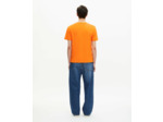 T-Shirt Manches Courtes Avec Print Devant orange