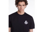 T-shirt manches courtes broderie skull black