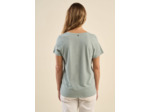 Tee-shirt col V en coton