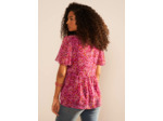 Blouse imprimé encolure V