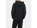 Sweatshirt À Capuche Et Sérigraphie Noir black washed