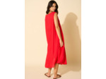 Robe midi à col V