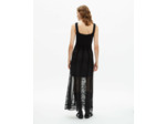 Robe longue a bretelles black