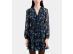 Robe courte portefeuille foil blue