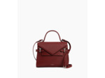 Sac à main double rabat moyen modèle Emilie en cuir signature T