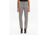 Pantalon tailleur ajusté en pied de poule noir et blanc black grey