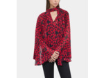 Top Plissé Imprimé Cœurs black - red
