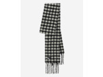 Echarpe à carreaux xxl noire et blanche noir
