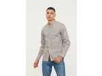 Chemise allover, piping et broderie poitrine