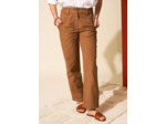Pantalon jambe large et taille haute