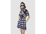Chemise Charles bleu nuit imprimée fleuri