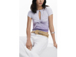 T-Shirt À Manches Courtes En Maille – Femme