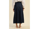 Jupe portefeuille en denim ajustable